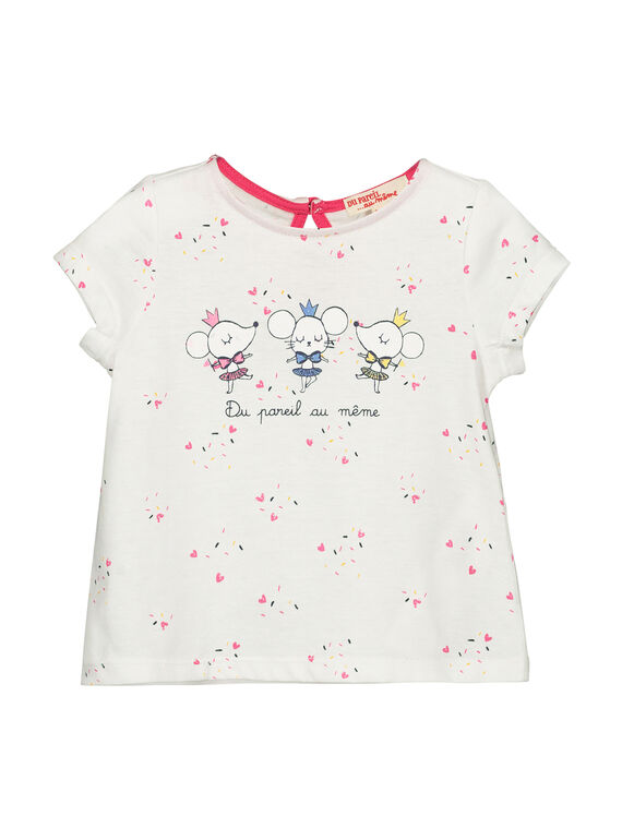 Tee-shirt manches courtes bébé fille FICOTI / 19SG0981TMC000