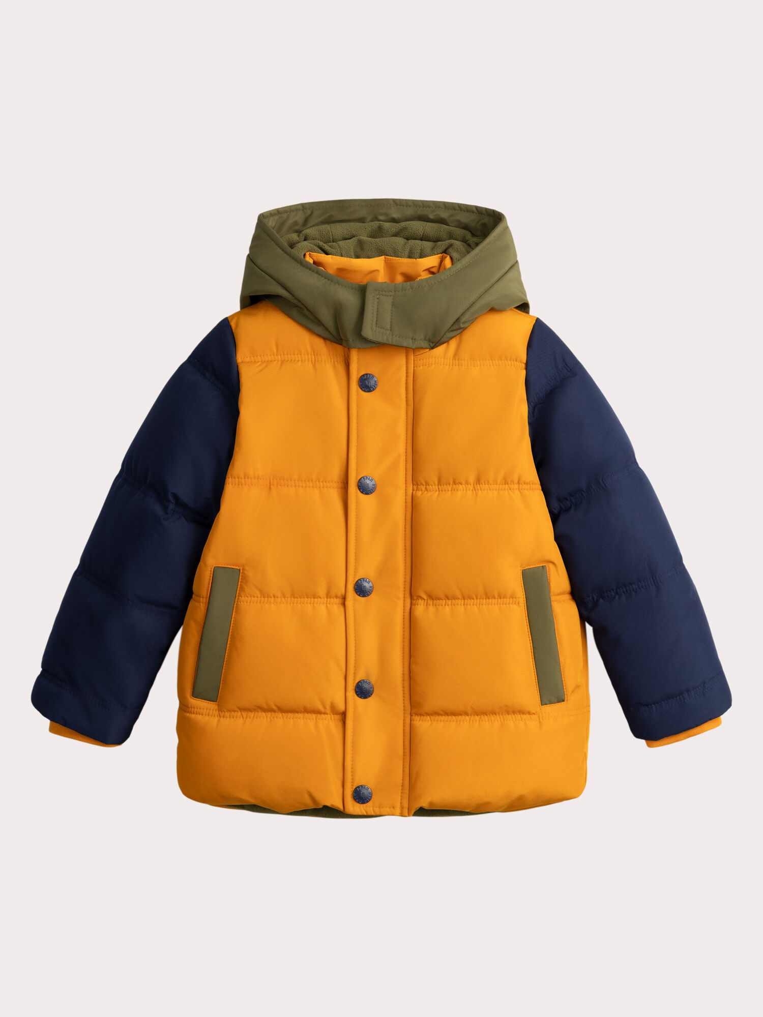 Doudoune tricolore avec capuche pour garcon Manteau Blouson DPAM