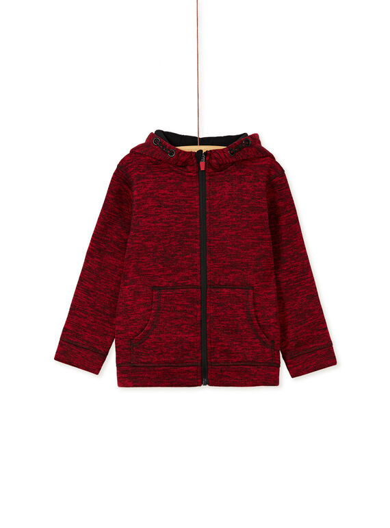 Gilet rouge garçon en matière tecnique  KOJOGITEK3 / 20W90251D52F518