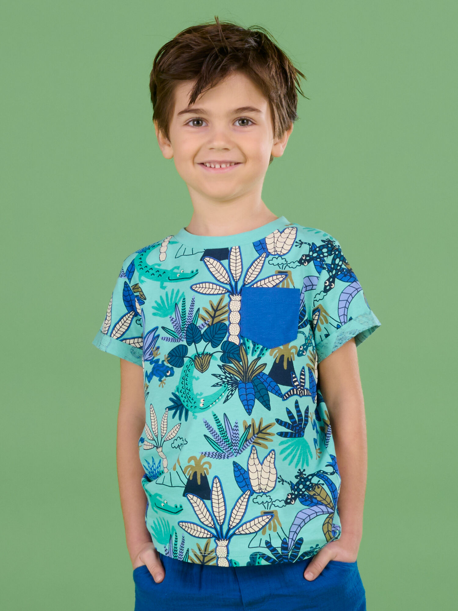 T shirt manches courtes caraibe imprim jungle T Shirt DPAM