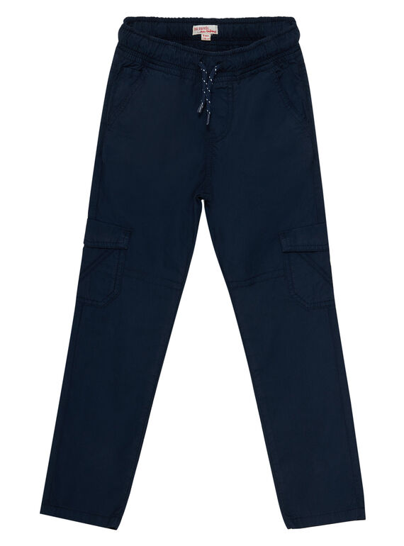 Pantalon  élastiqué avec poches cotés marine JOJOPAMAT1 / 20S90254D2B705