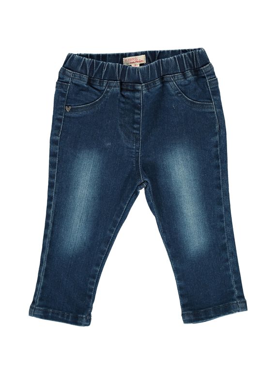Jegging denim foncé bébé fille DIJOJEG1 / 18WG0931JEAK005