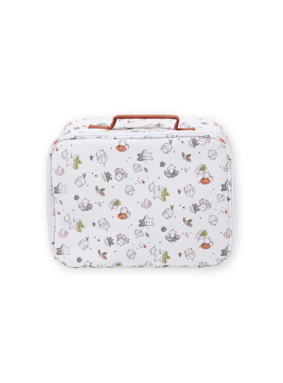 Valise écrue imprimé fantaisie naissance mixte MOU1VAL / 21WF4241VAL001