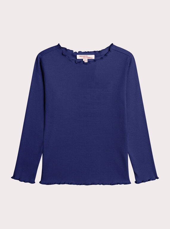Haut  bleu indigo en côte  XAJOTEE9 / 25W901F2TML703
