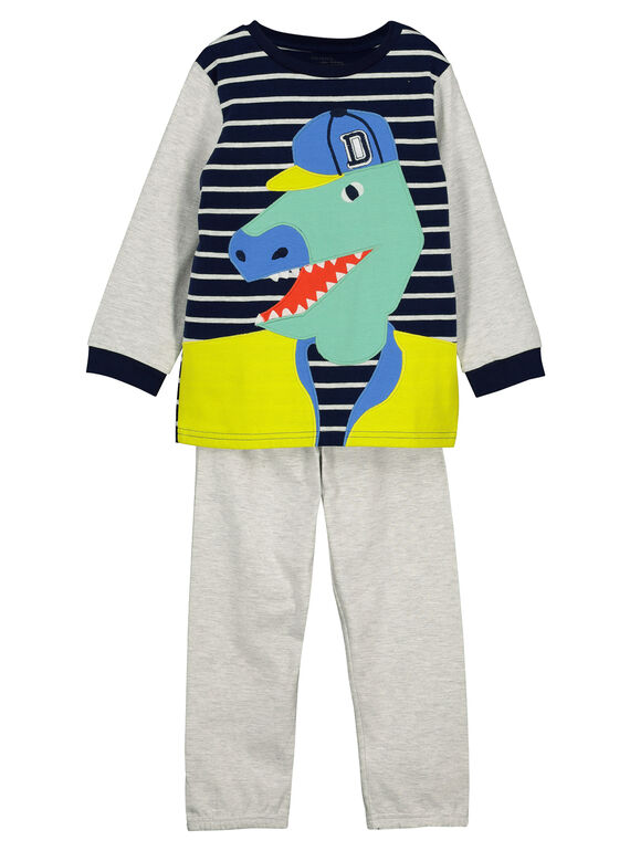 Pyjama fantaisie en molleton garçon FEGOPYJTYR / 19SH1299PYJ000