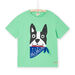 T-shirt vert à motif chien capsule spa - Mixte