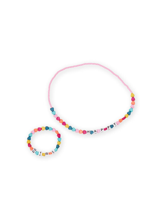Collier perles curs multicolores enfant fille MYAJOCOU1 / 21WI01S1CLI961