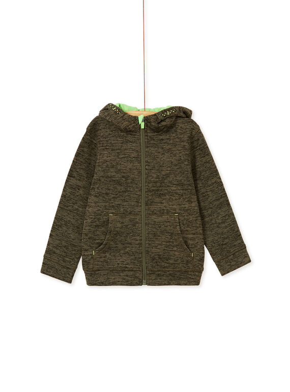 Gilet vert garçon en matière tecnique  KOJOGITEK4 / 20W90254D52604