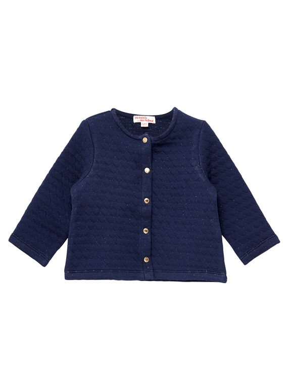 Cardigan rose bébé fille JIJOCAR3 / 20SG0953CAR070