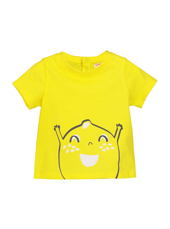 Tee Shirt Manches Courtes Jaune FUJOTI1 / 19SG1031TMC102
