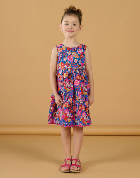 Robe bleu et rose réversible RAJUNROB2 / 23S901U2ROBC209
