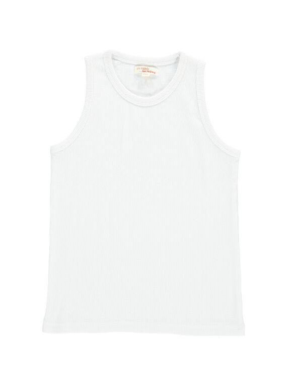 Débardeur blanc garçon COJODEB9 / 18S902S2D27000