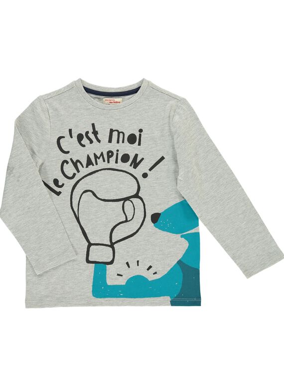 Tee-shirt manches longues garçon DOTRITEE2 / 18W902D2TMLJ908