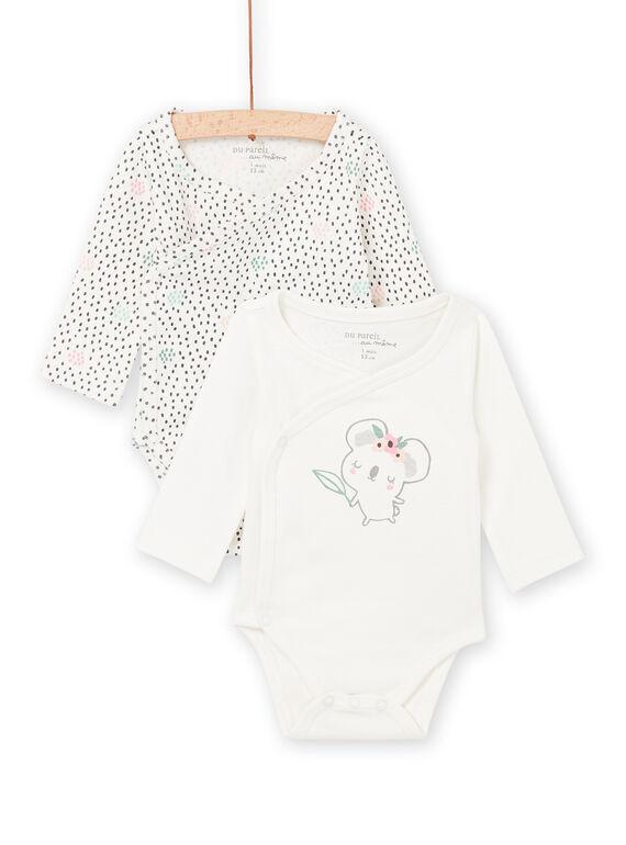 Lot de 2 bodys à ouverture croisée POU1BOD1 / 22WF0381BOD001
