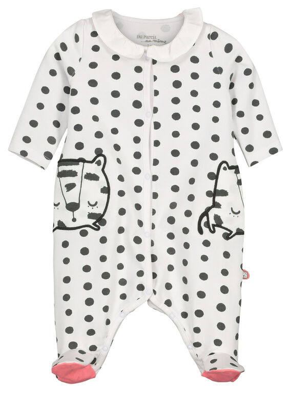 Dors-bien en coton bébé fille FOU2GRE3 / 19SF05J2GRE099