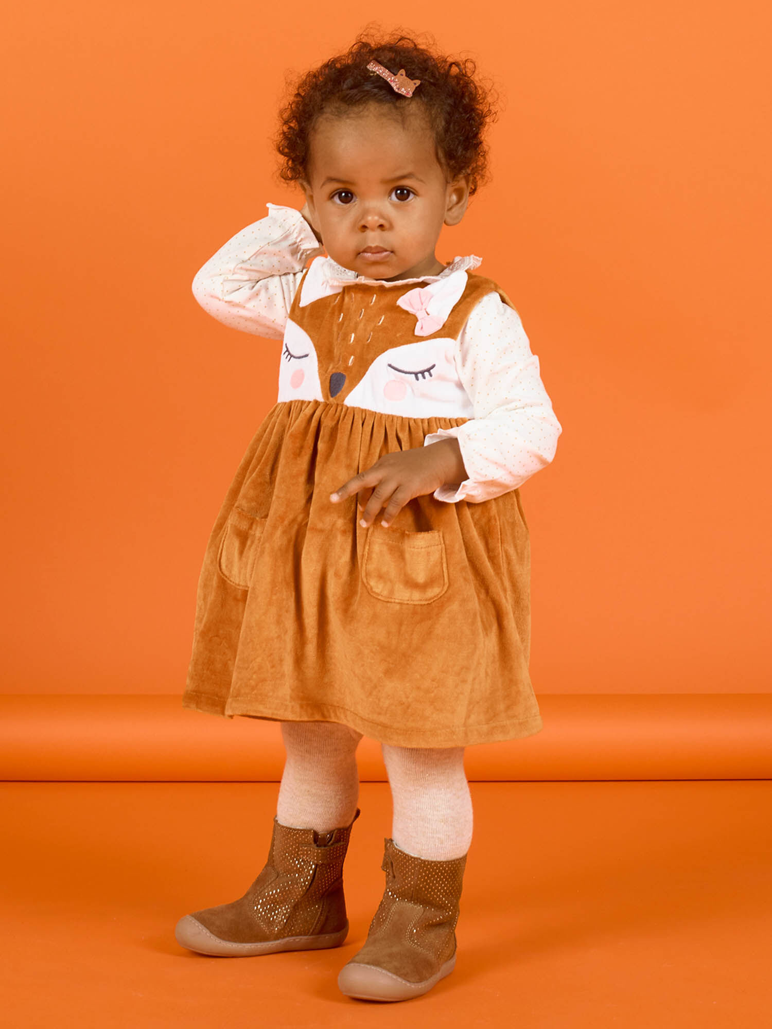 Robe marron fille deals