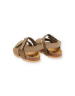 Sandales kaki en cuir RUNUKAKI / 23KK3861SLB604