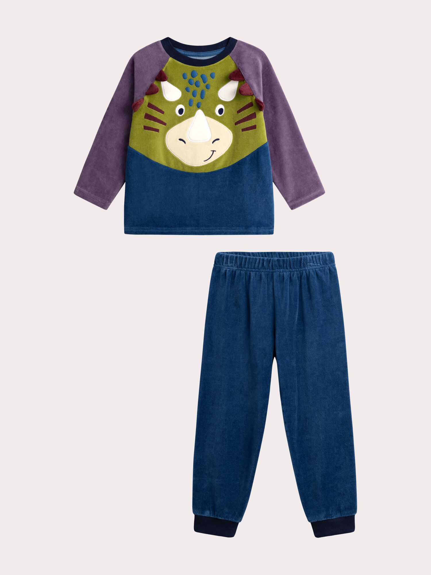 Pyjama en velours animation dinosaure pour garcon Pyjama DPAM