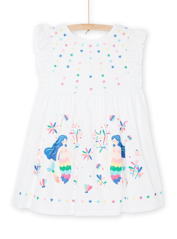 Robe blanche à motifs sirènes et étoiles RAPOPROB2 / 23S901X3ROB000