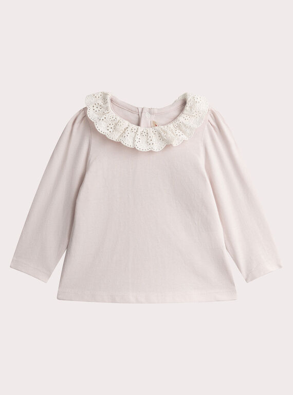 Brassière rose à manches longues pour bébé fille  VIKLIBRA2 / 24WG0941BRA321