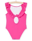 Maillot de bain 1 pièce groseille à imprimé flamants roses RYAMER4 / 23SI01R3MAID307