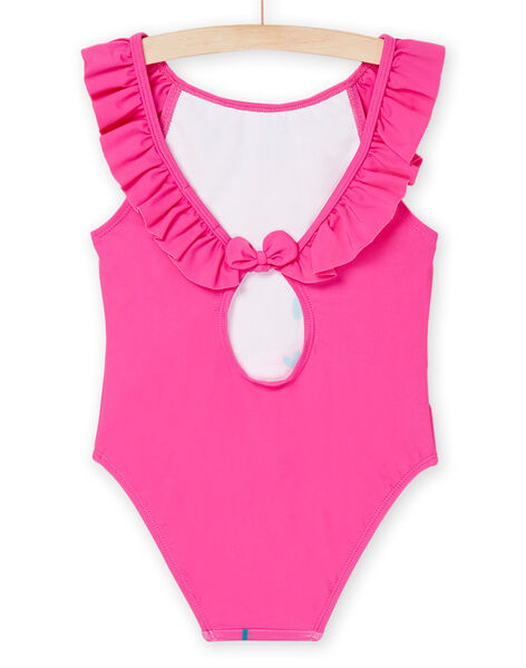 Maillot de bain 1 pièce groseille à imprimé flamants roses RYAMER4 / 23SI01R3MAID307