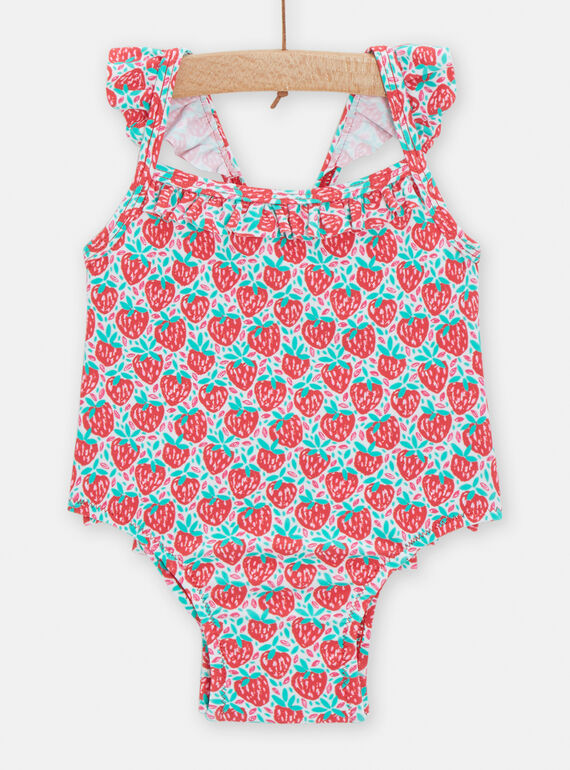 Maillot de bain 1 pièce imprimé fraises pour bébé fille TYIMER3 / 24SI09G4MAI000