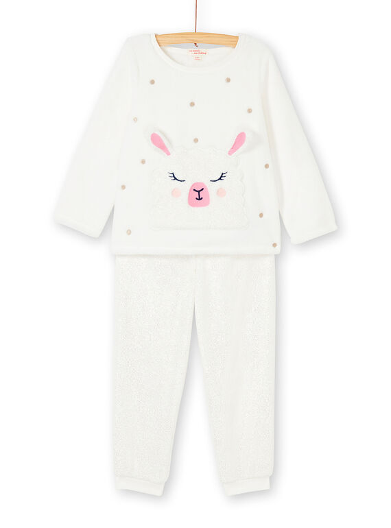 Pyjama enfant fille motif lama KEFAPYJLAM / 20WH11C8PYJ001