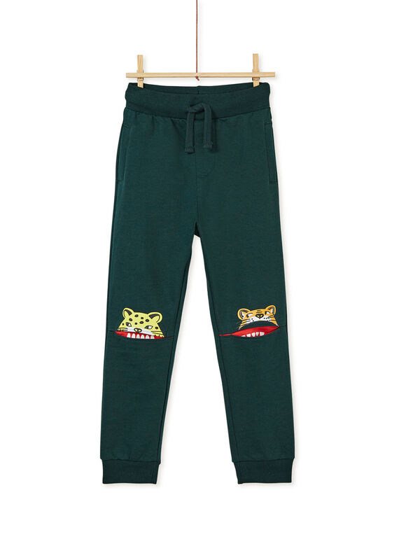 Bas de jogging vert enfant garçon KOBRIJOG / 20W902F1D56G614