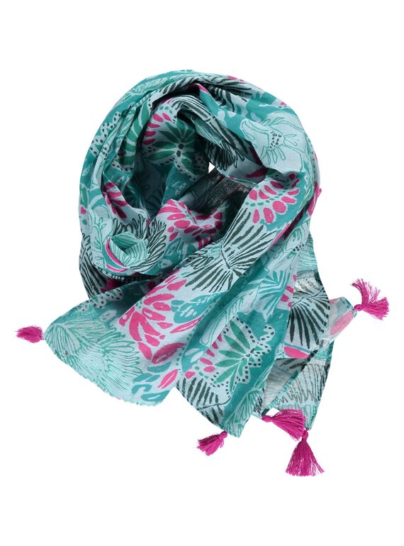 Foulard imprimé tropical fille CYADOUFOUL / 18SI01J1FOU099