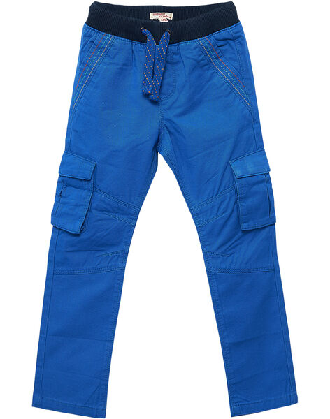 Pantalon Elasqtique Cargo Garcon Bleu Vif Pantalon Jean Enfant Dpam