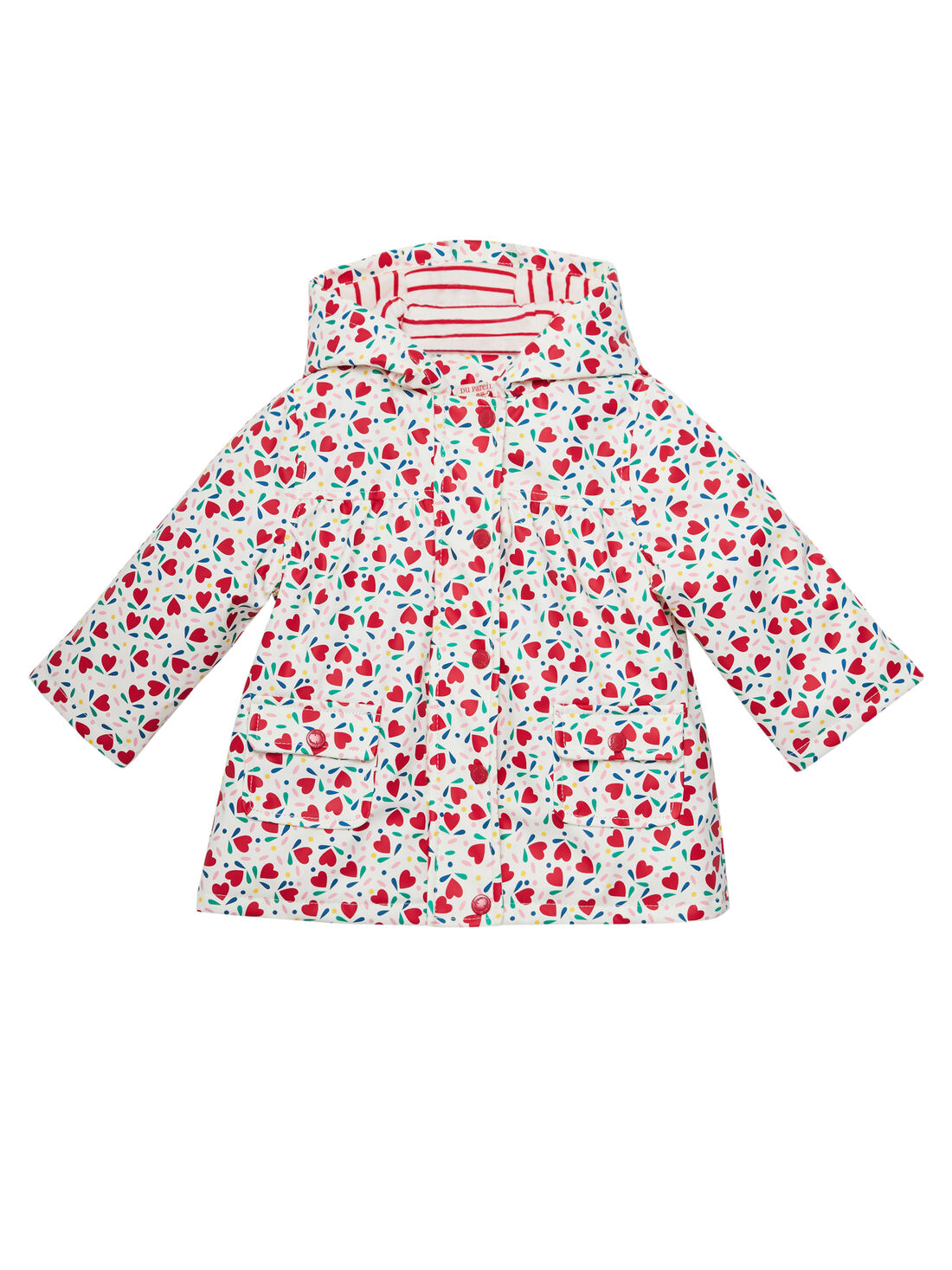 Impermeable imprim b b fille