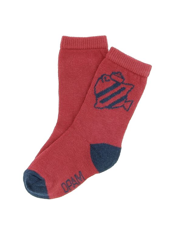 Chaussettes mi-hautes bébé garçon DYUJOCHO6A / 18WI10J1SOQF517
