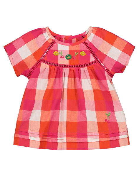 Blouse A Carreaux Bebe Fille Duo 2 Choc Bebe Dpam