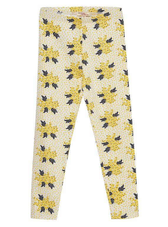 legging jaune avec motif  JYASOLEG2 / 20SI0181CAL001