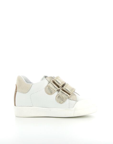 Basket cuir bébé fille velcros or Bopy® RIBASRENATA / 23KK3722D3F000