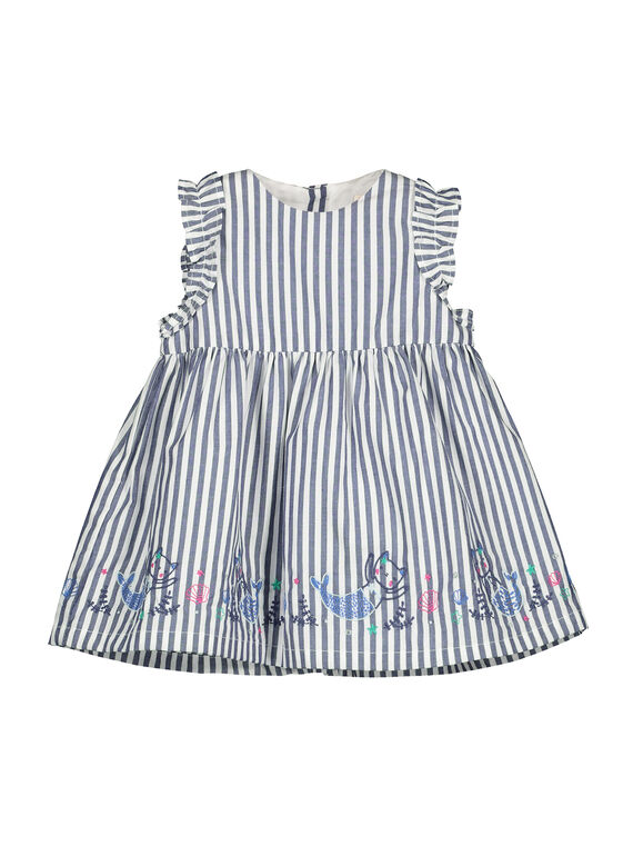Robe rayée bébé fille FINEROB1 / 19SG09B1ROB703