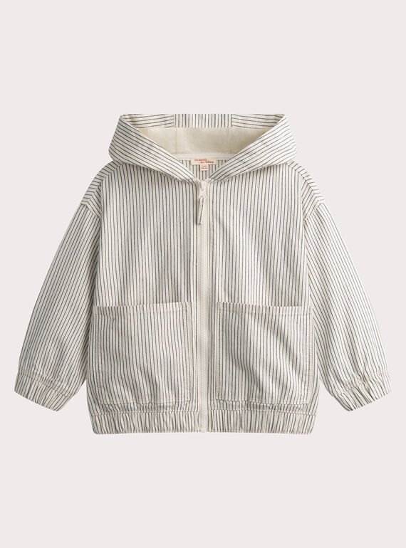 Gilet rayé à capuche WOLANGIL1 / 25S90241GIL005