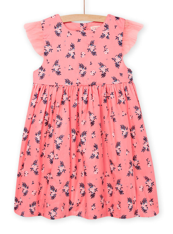 Robe corail enfant fille NAPAROB1 / 22S90122ROB404