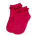Chaussettes roses avec volant en dentelle enfant fille