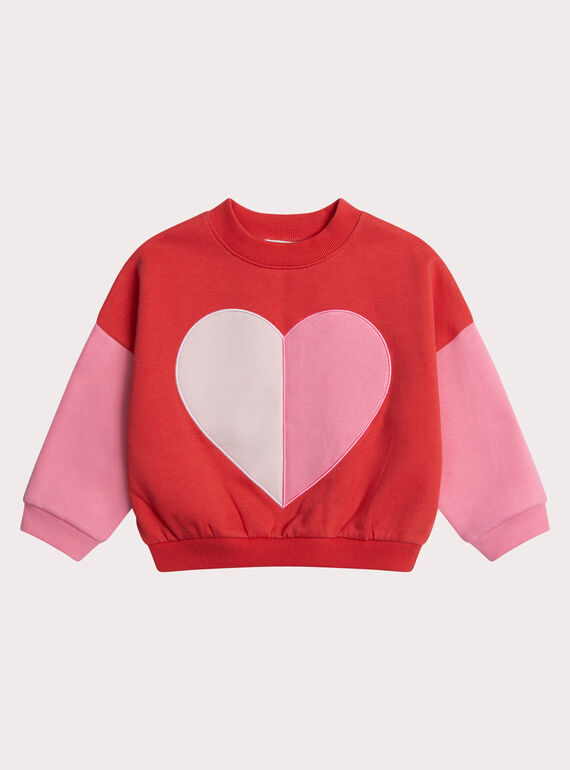 Sweat colorblock effet peau de pêche XAJASWEA / 25W901M1SWEF505