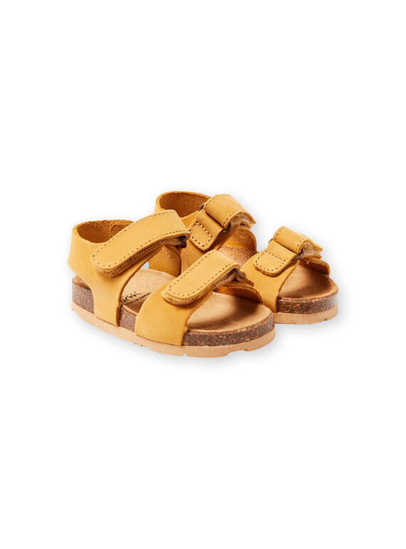 Sandales unies jaunes bébé garçon LBGNUJAUNE / 21KK3852D0E010