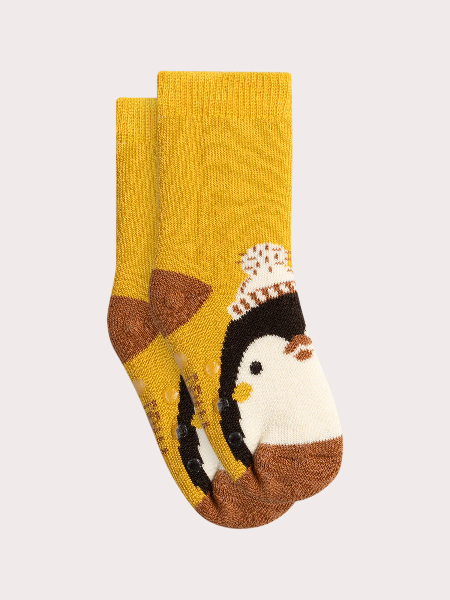 Chaussettes chaudes jaunes motif pingouin pour bebe garcon Chaussettes DPAM