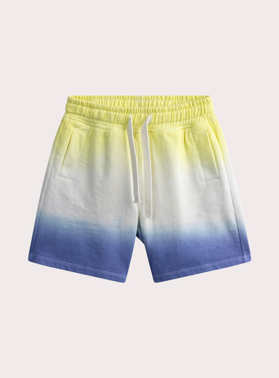 Short tie and dye bleu et jaune WOTABER3 / 25S902U5BERB115