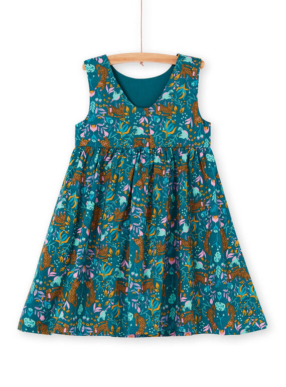 Robe sans manche, imprimé tigre et fleurs LAVEROB1 / 21S901Q2ROB714