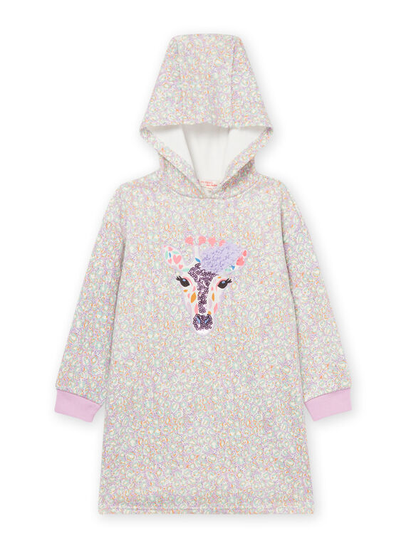 Robe à capuche à animation girafe PAREROB4 / 22W901T5ROB320