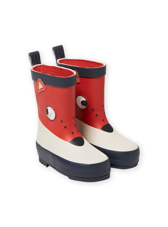 Bottes de pluie orange motif renard bébé garçon MUPLUIRENA / 21XK3811D0C400