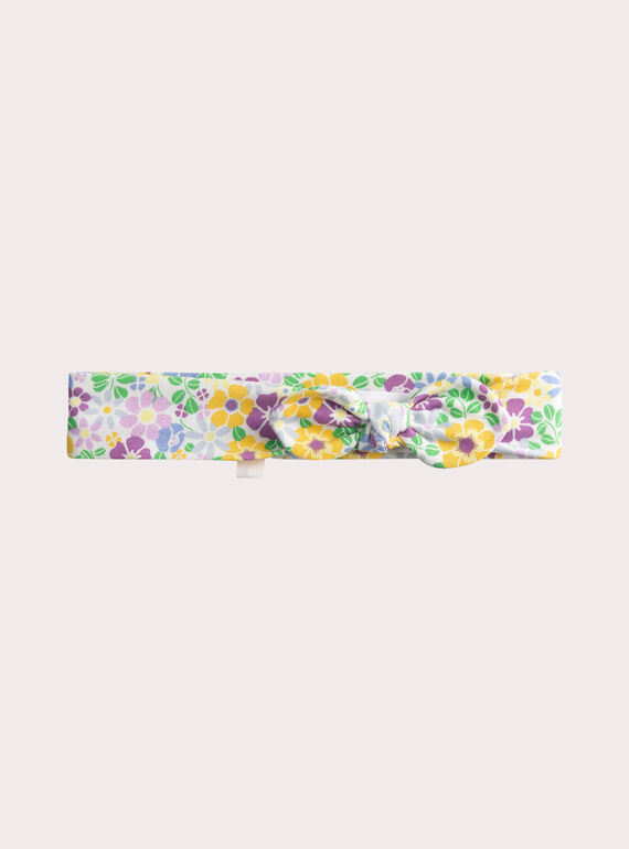 Bandeau crème à imprimé fleuris pour bébé fille WYIFIBAN / 25SI0951BANA001