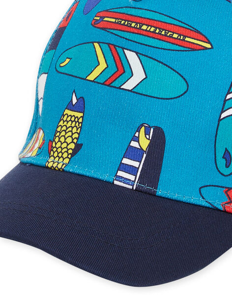 Casquette bleue à imprimé planches de surf enfant garçon NYOJOCAP4 / 22SI02C1CHAC215