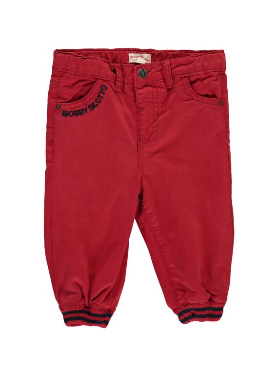 Pantalon rouge bébé garçon DUTRIPAN2 / 18WG10D2PAN510